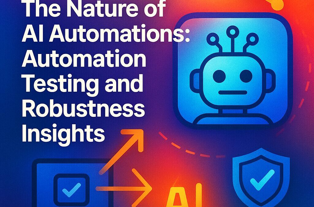 The Nature of AI Automations: Automation Testing and Robustness Insights